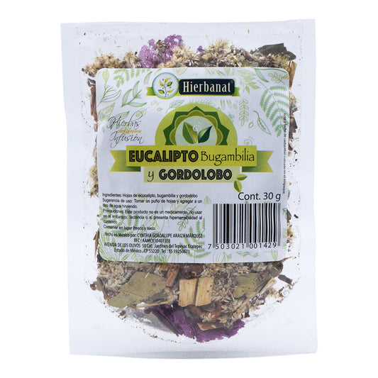 Eucalipto Bugambilia Y Gordolobo 30 G
HIERBANAT