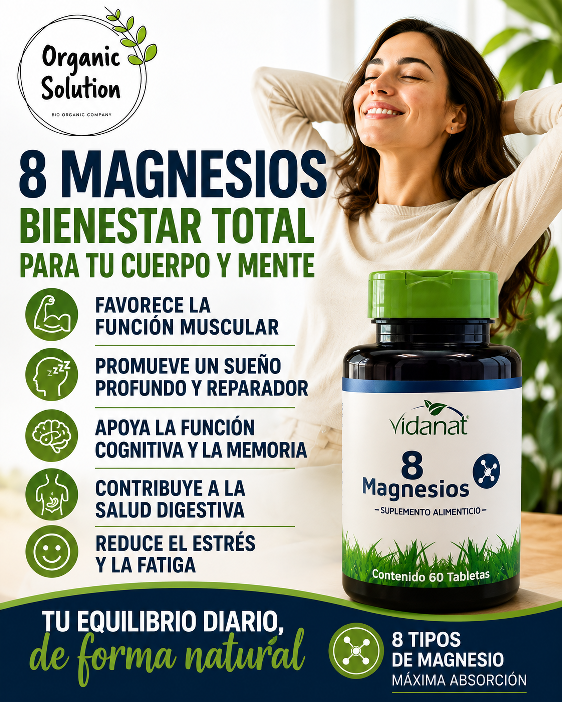 8 Magnesios 60 Tab