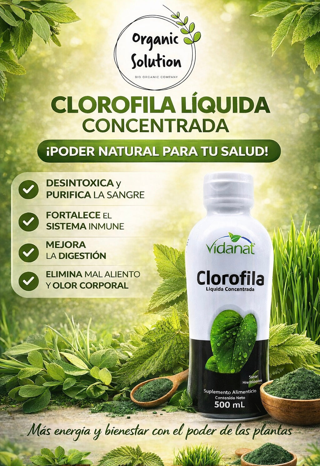 Clorofila Hierbabuena 500 Ml vidanat