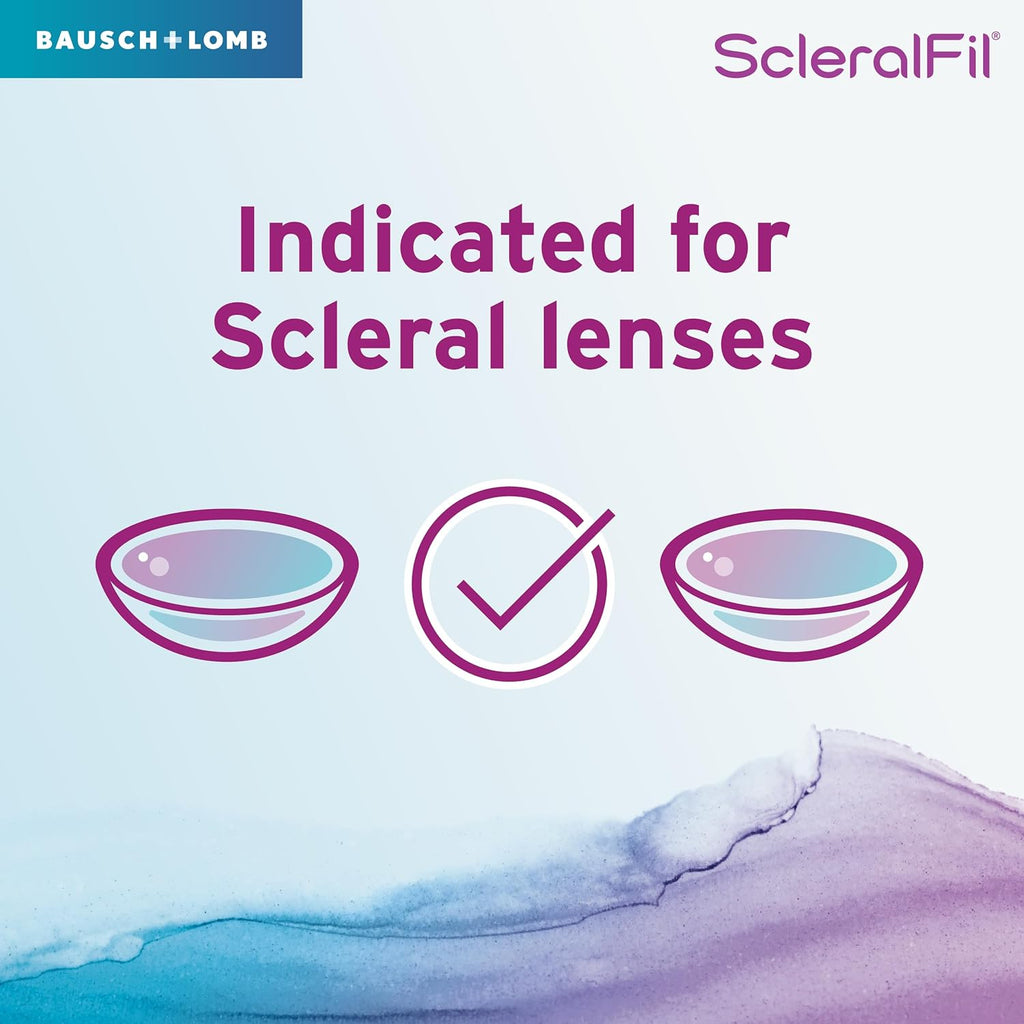 Scleralfil solución salina para lentes esclerales, suaves y rigidas permeables lenses
