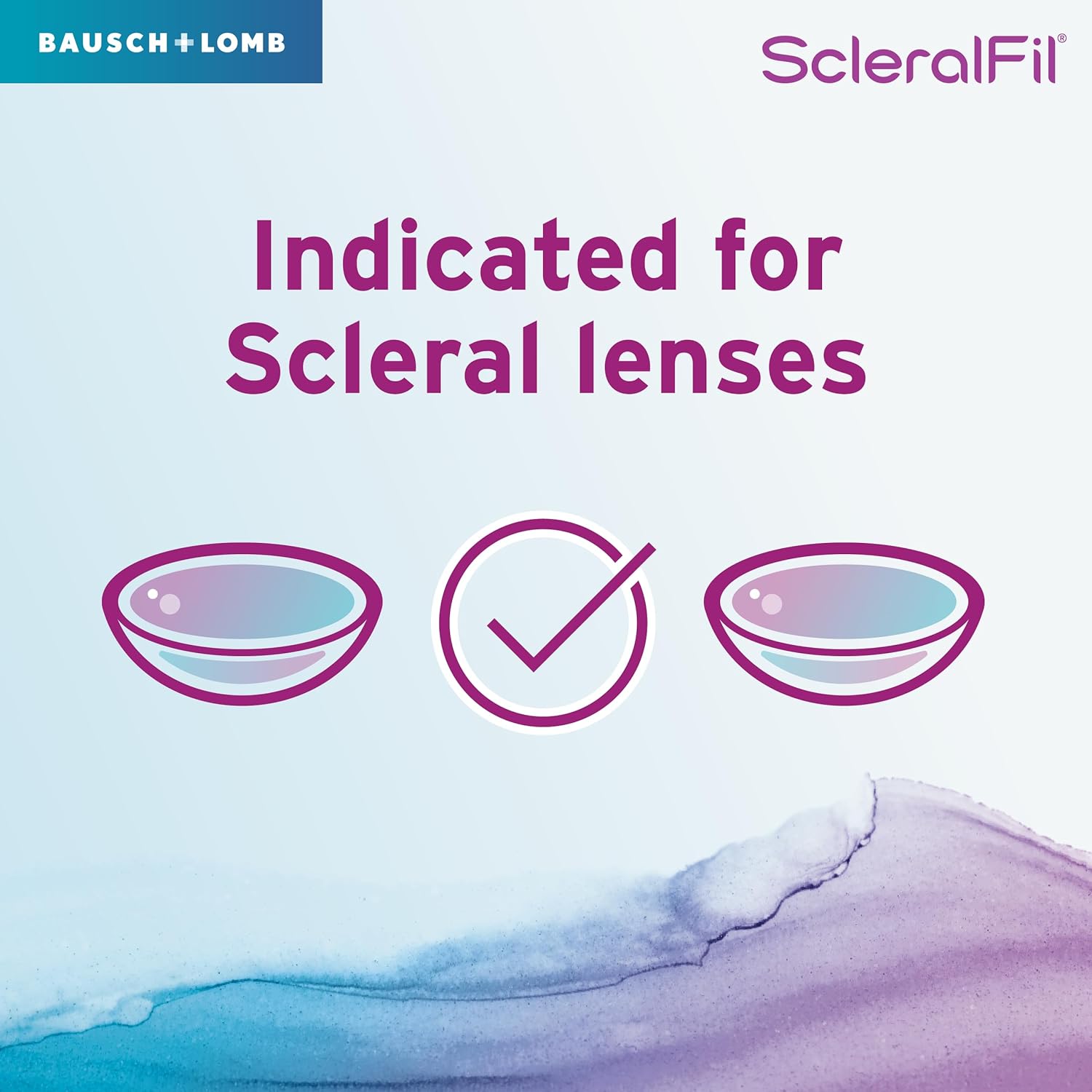 Scleralfil solución salina para lentes esclerales, suaves y rigidas permeables lenses