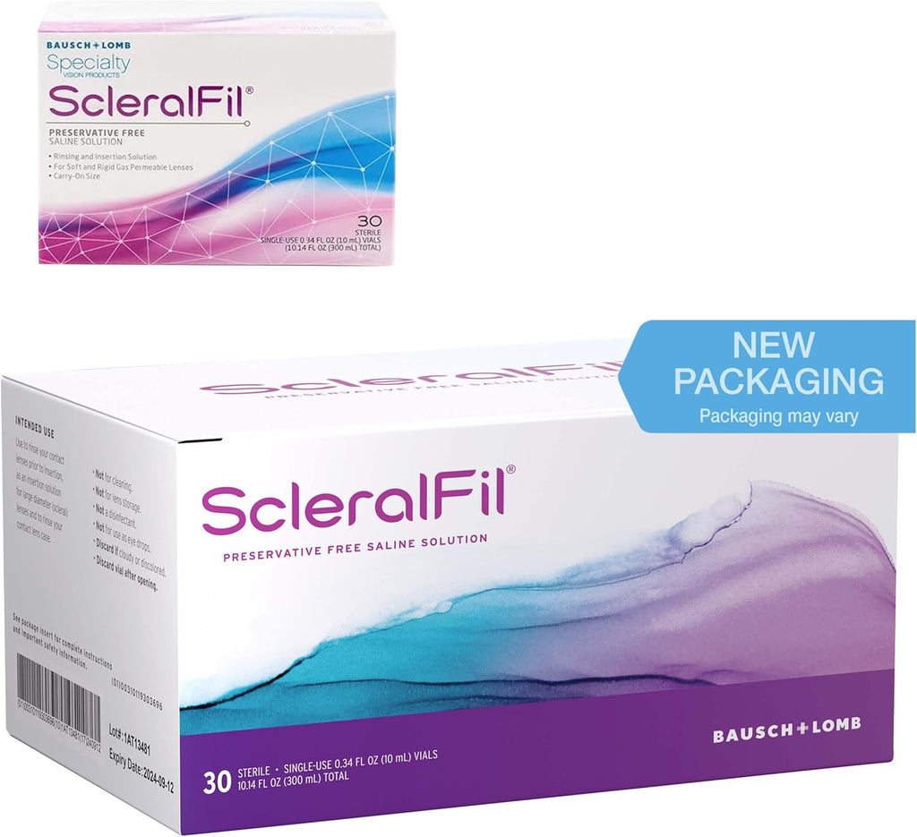 Scleralfil solución salina para lentes esclerales, suaves y rigidas permeables lenses