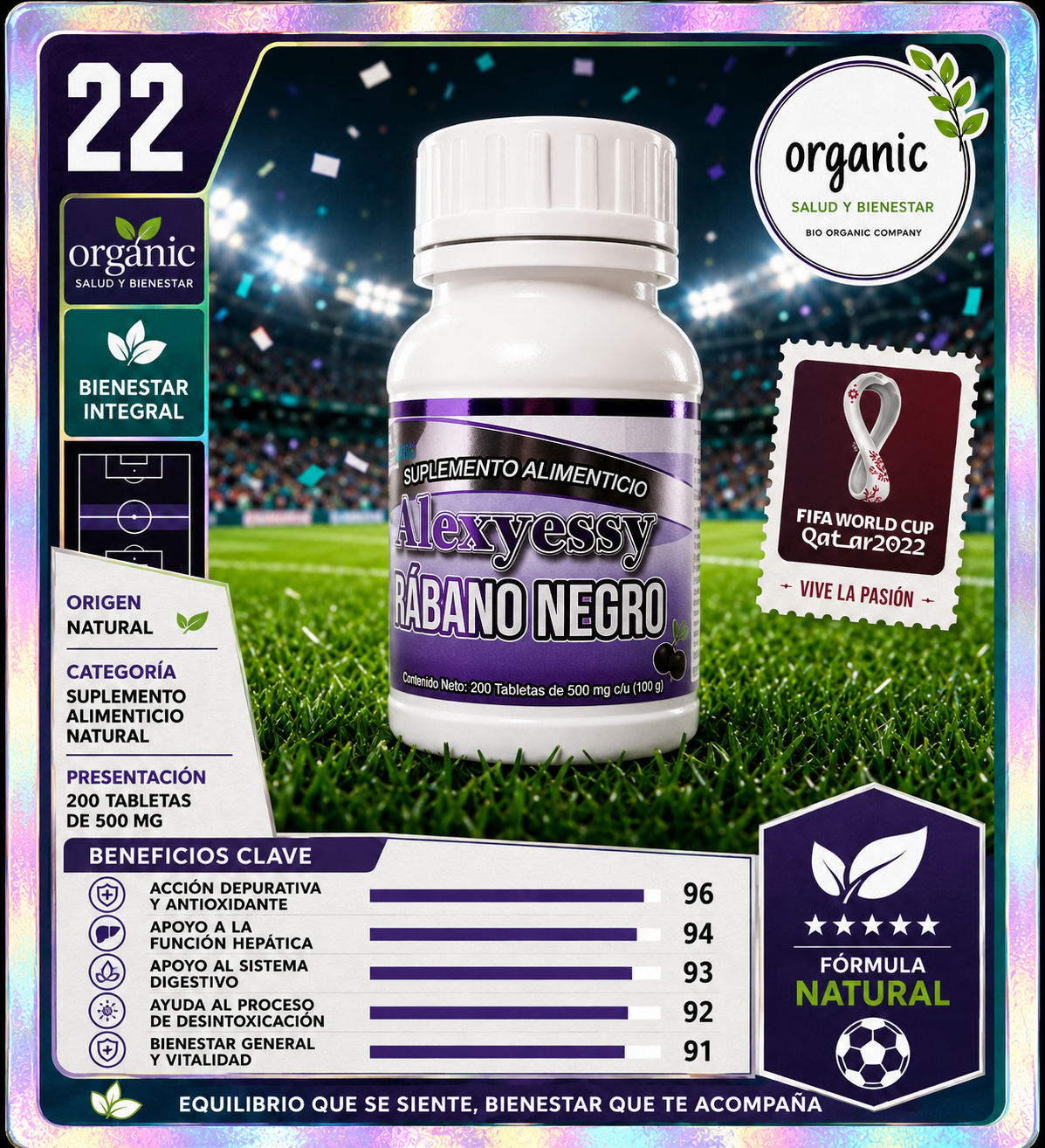 Rabano Negro 200 Tab