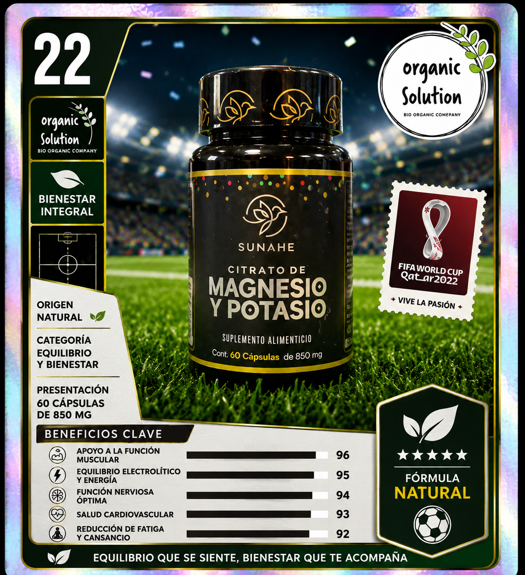 Citrato De Magnesio Y Potasio