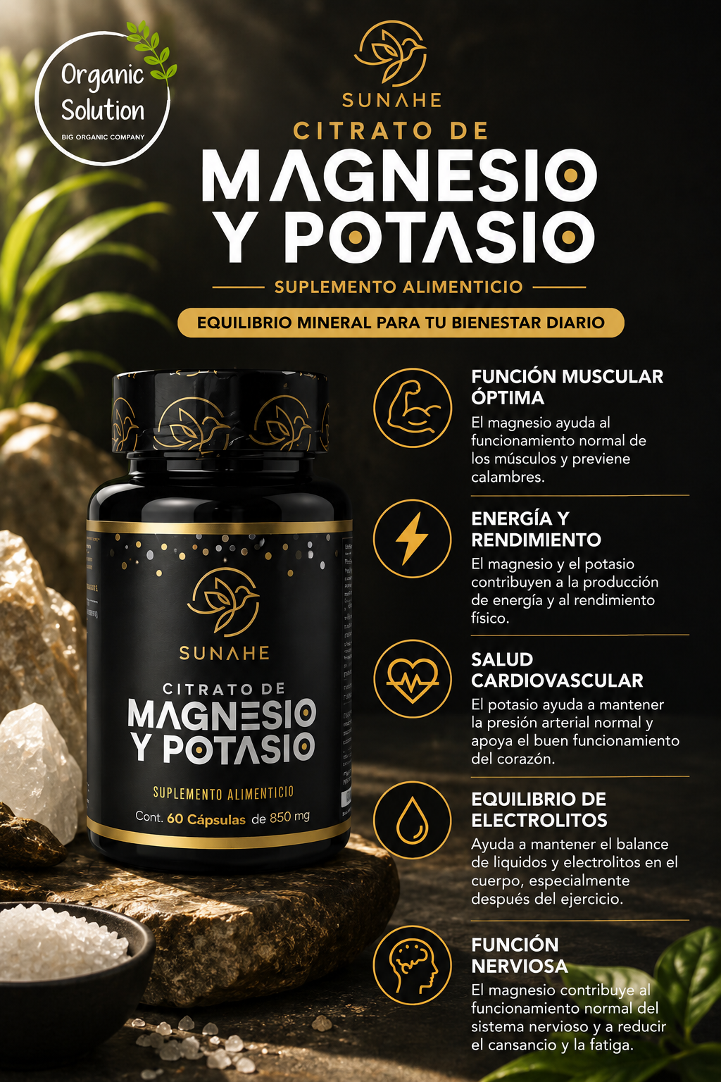 Citrato De Magnesio Y Potasio