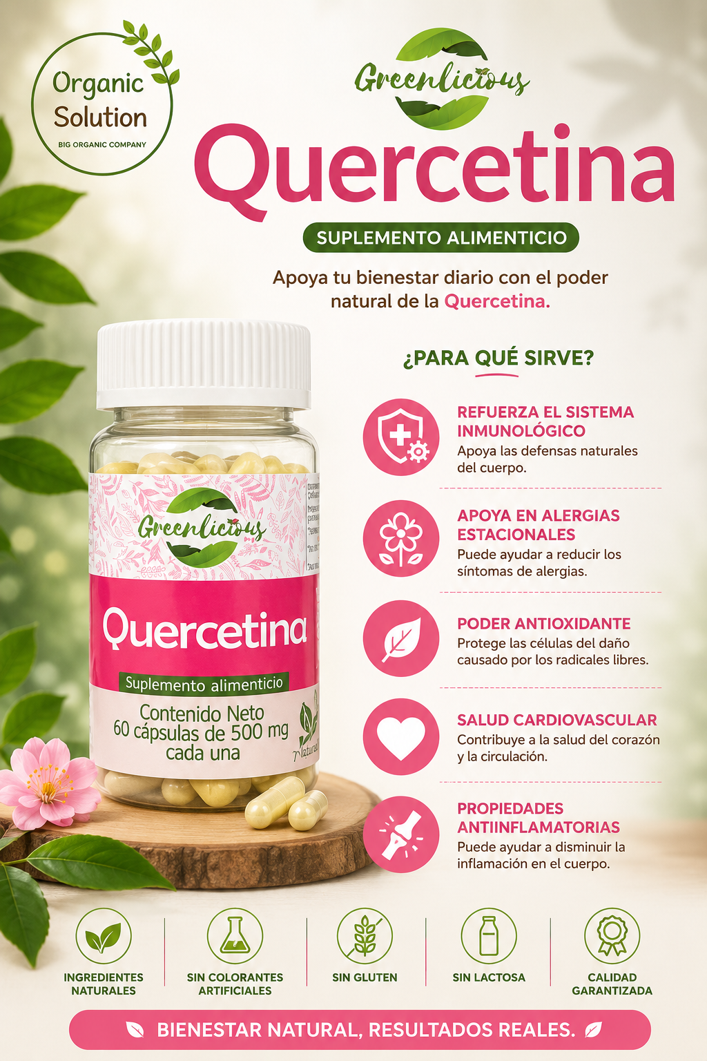 QUERCETINA 500mg