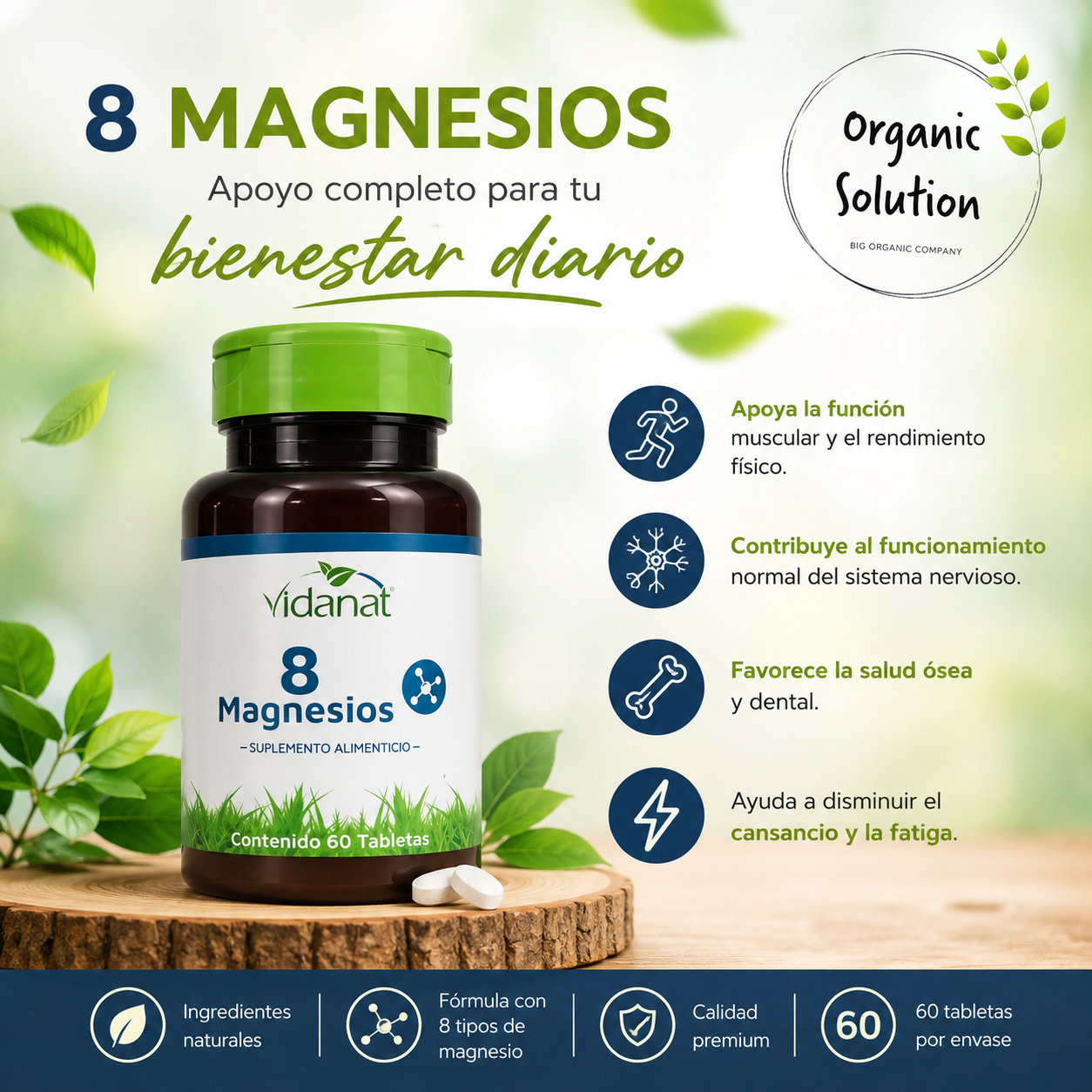 8 Magnesios 60 Tab