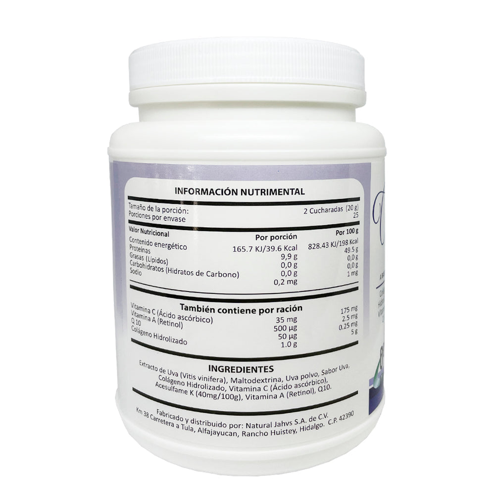 Colageno Collagen UVA 500 G
NATURAL JAHVS
