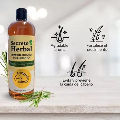 Shampoo de Romero y cola de caballo