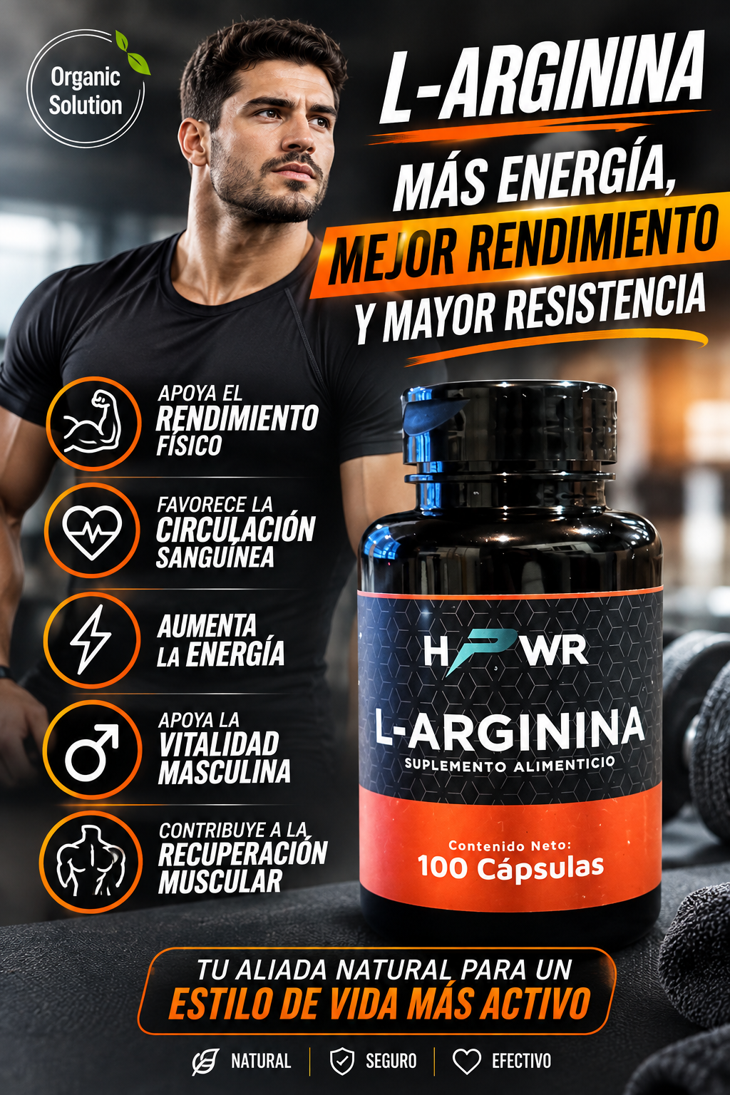 Arginina 100 Cap High Power