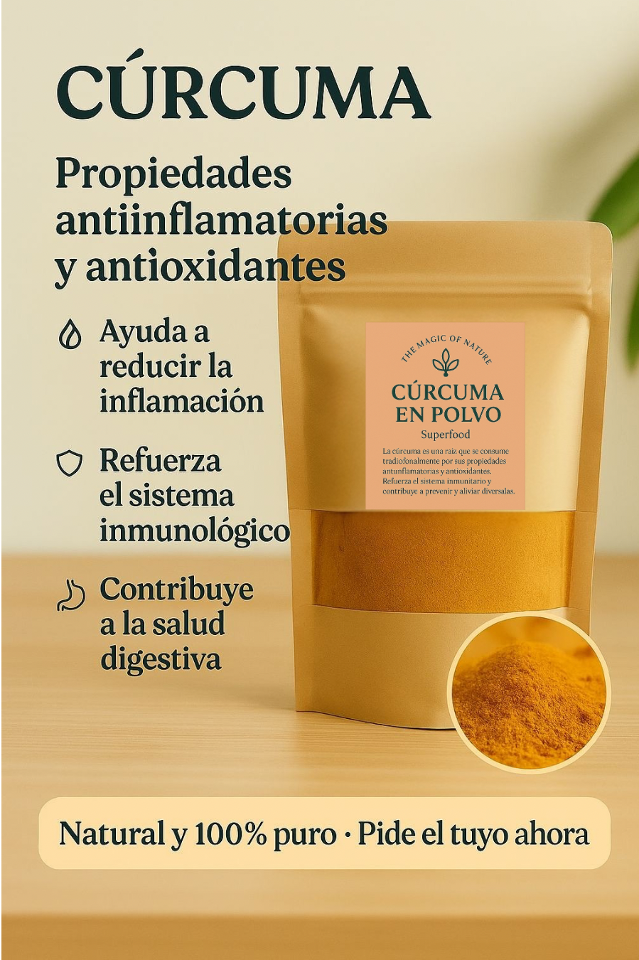 Cúrcuma en Polvo – 1 libra