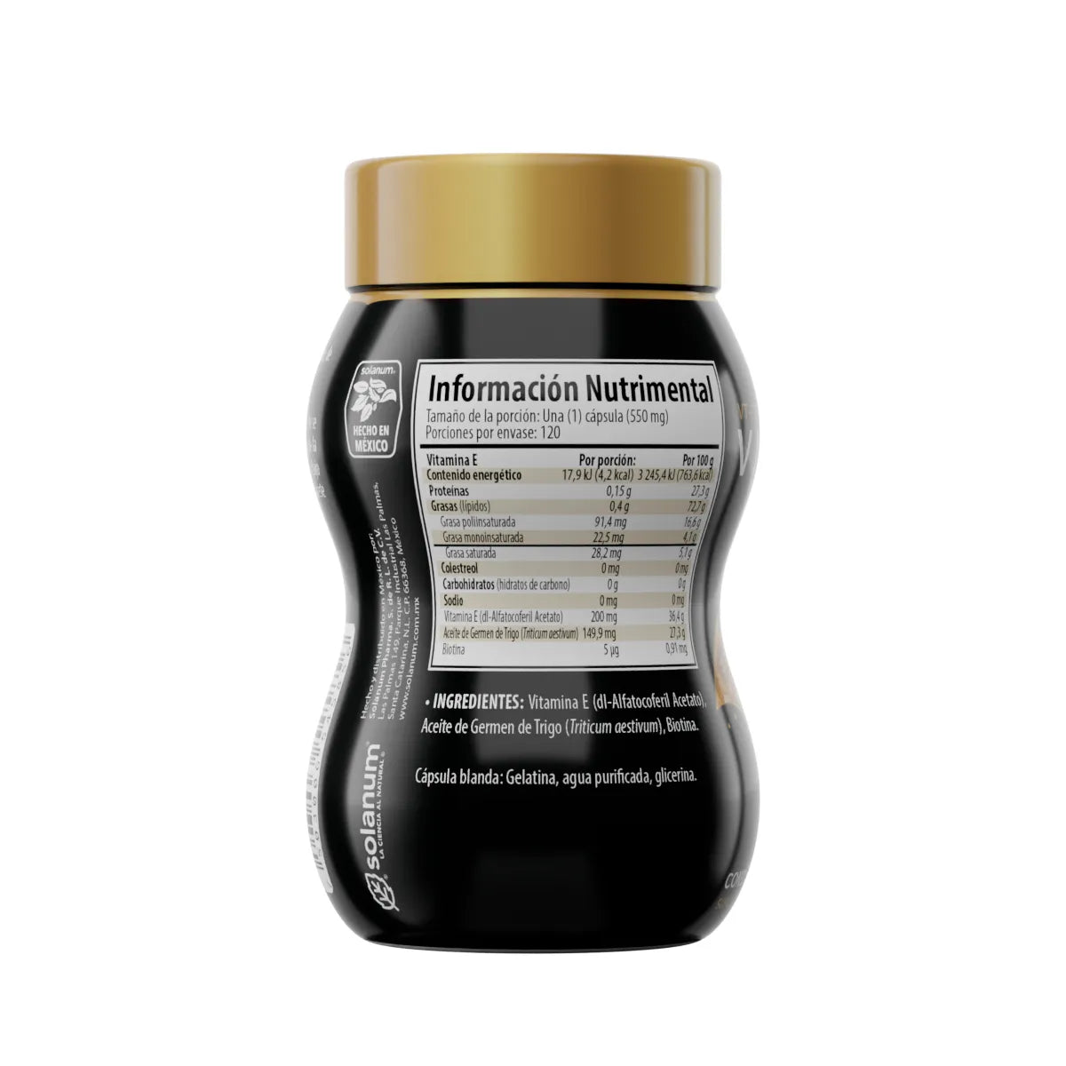Vitamina E Con Biotina 120 Cap
Por SOLANUM