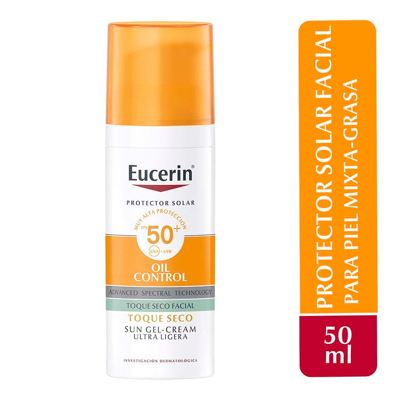 Eucerin Protector Solar Oil Control Toque Seco Spf50+ 50ml Crema Facial