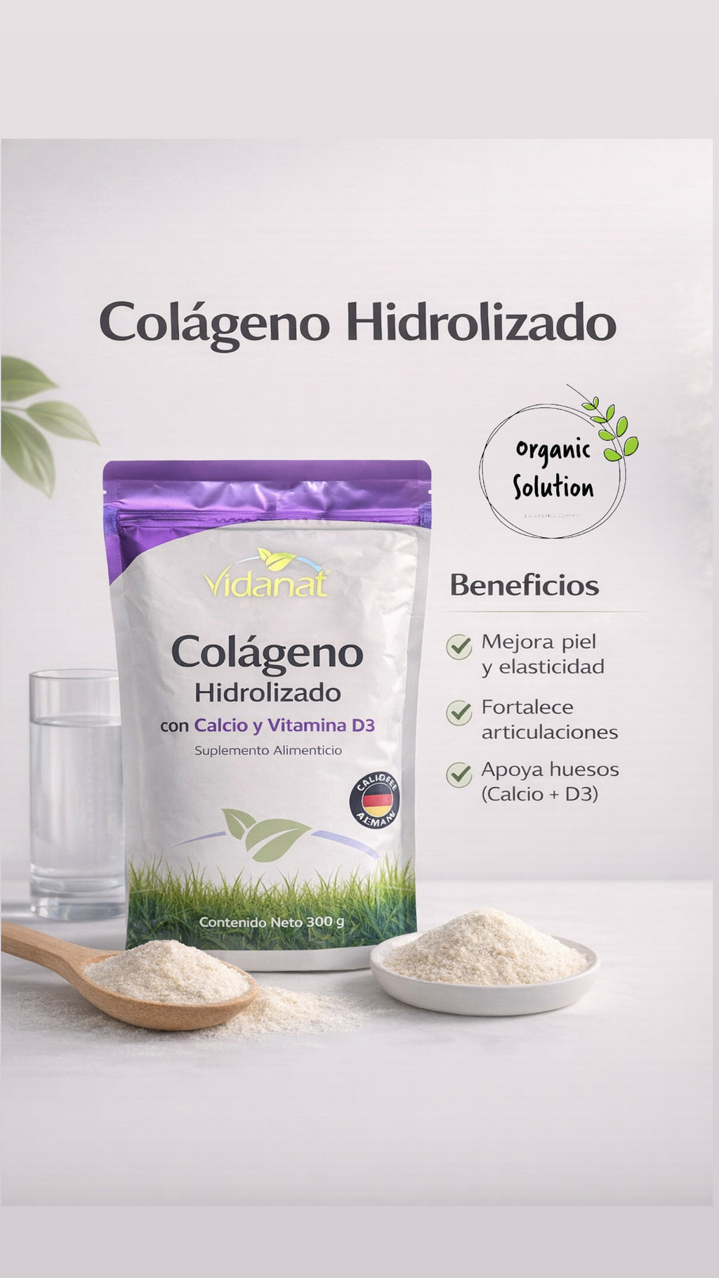 Colageno con calcio y vitamina D3