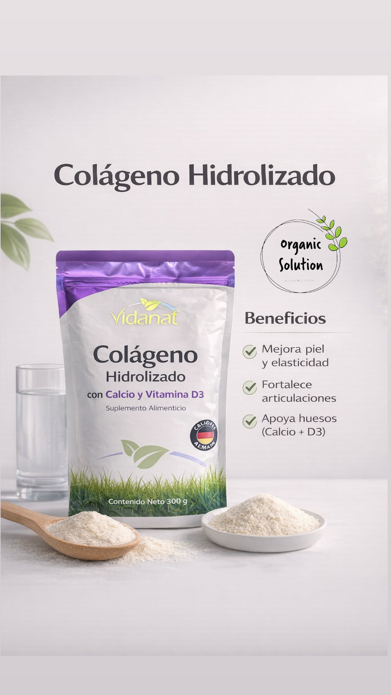 Colageno con calcio y vitamina D3